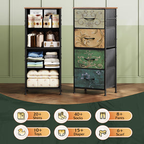 WLIVE dresser quick-assembly guide and hardware included for easy setup.