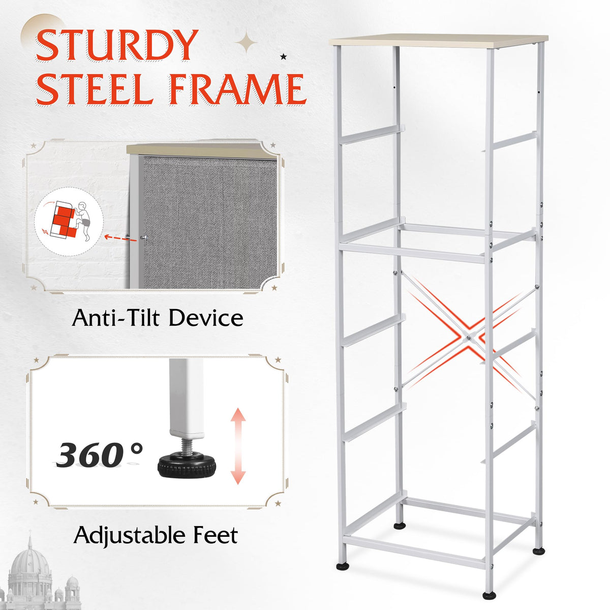 WLIVE tall dresser fits in closets, hallways, and bedrooms for versatile storage.