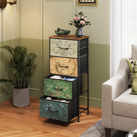 WLIVE dresser removable foldable drawers for customizable storage options.
