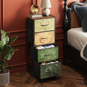 WLIVE dresser sturdy steel frame seen from front, highlighting robust construction.