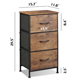 WLIVE dresser with sturdy steel frame for stable support