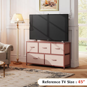 WLIVE dresser wood top display area ideal for lamps or photos.