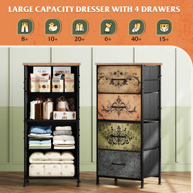 WLIVE dresser wood top used as a display area for decor