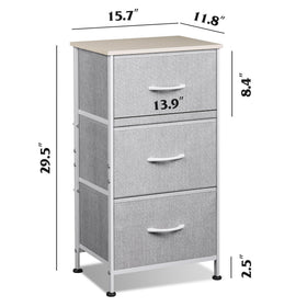WLIVE easy-assembly nightstand includes hardware for quick setup.