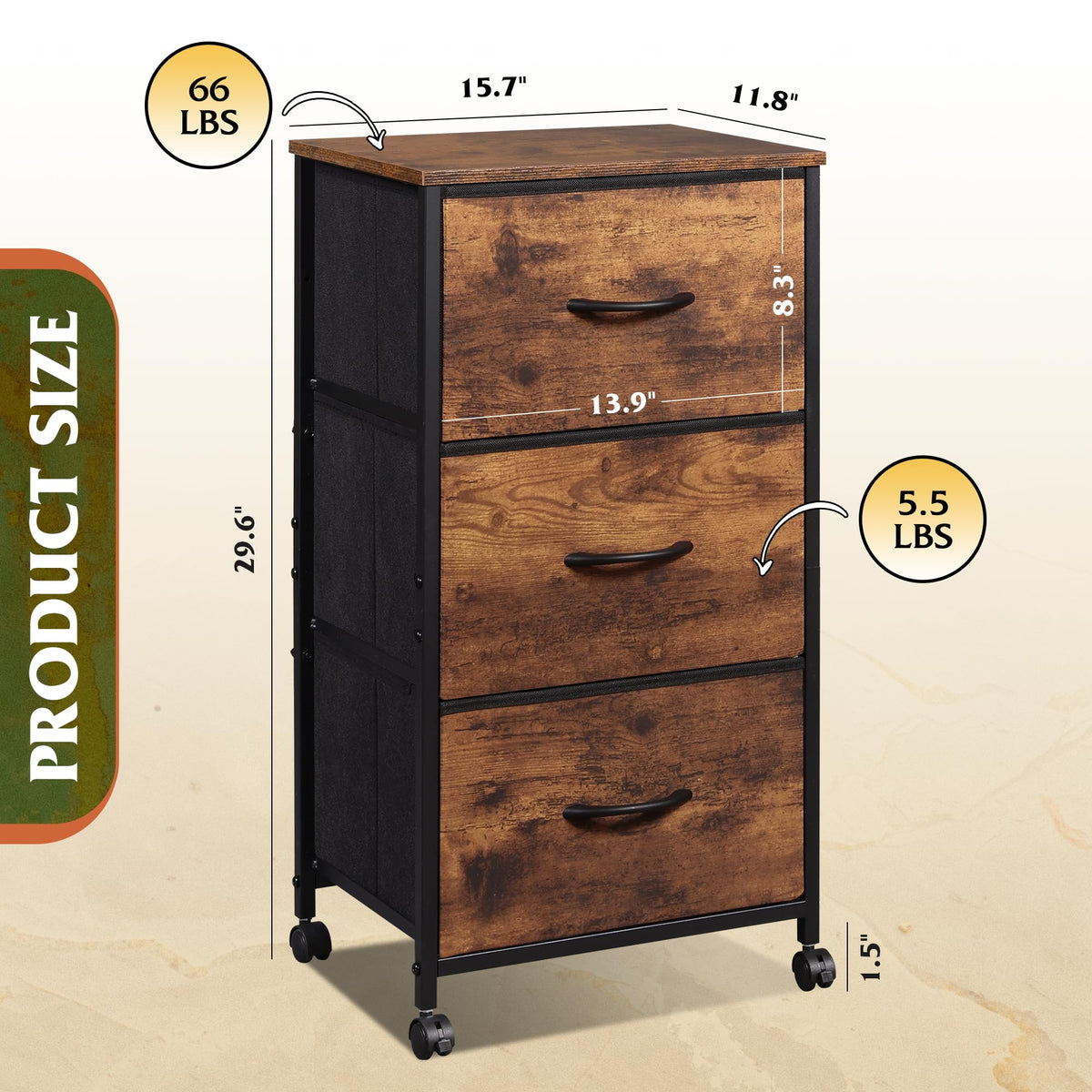 WLIVE easy-pull-handle drawers simplify daily access