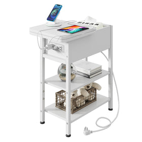 WLIVE end table quick assembly with numbered parts and starter manual.