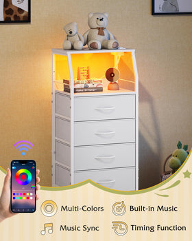 WLIVE fabric drawers organize clothes and accessories neatly.