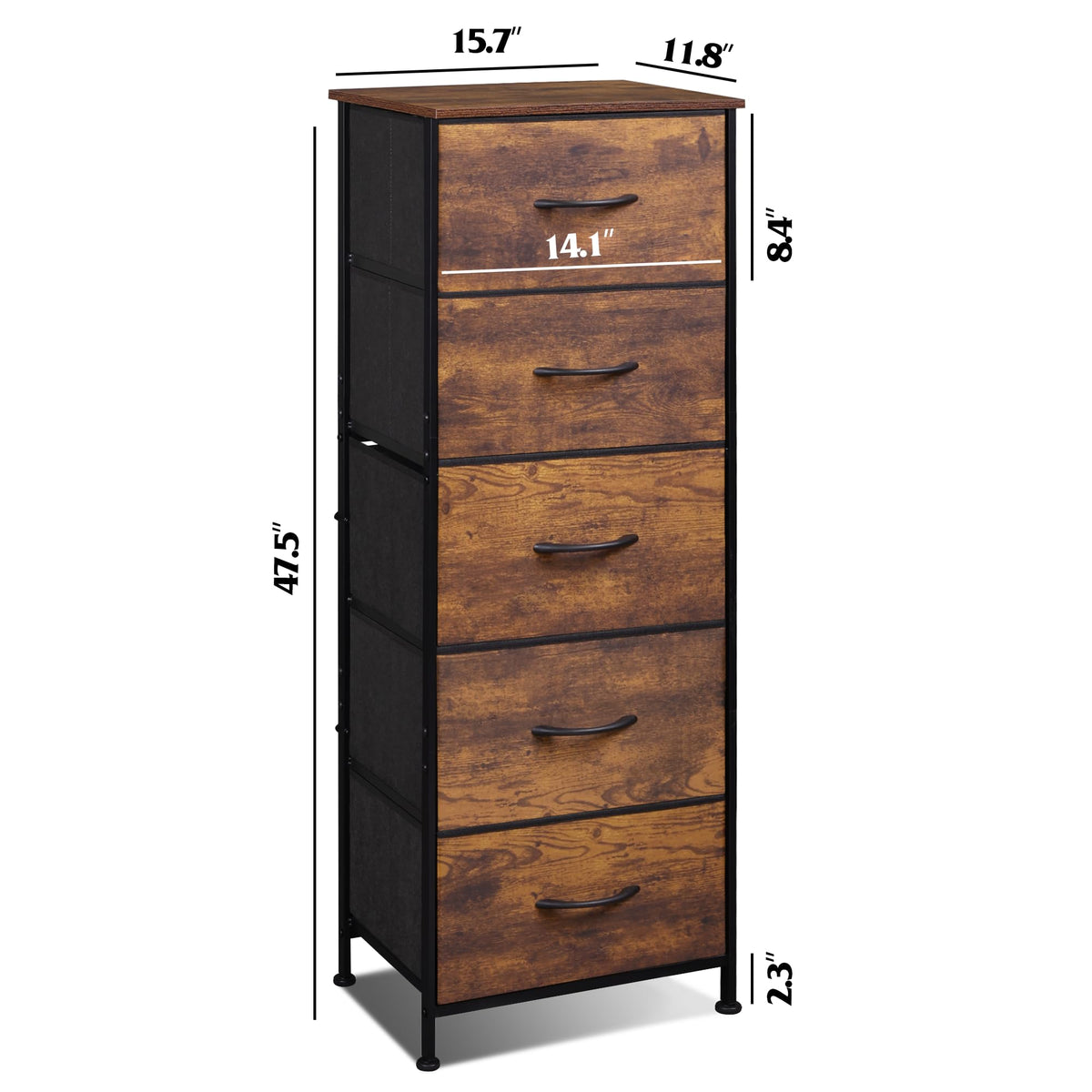 WLIVE dresser anti-tip features help secure stability on uneven floors.