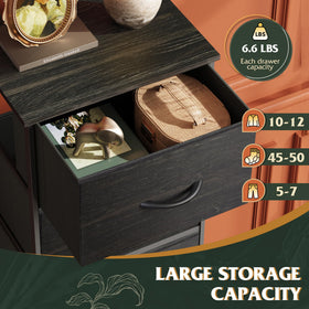 WLIVE fabric dresser drawer pull handles closeup emphasizes smooth operation.