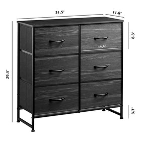 WLIVE multi-room storage organization with the black dresser as a core piece.