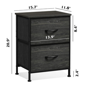 WLIVE Night Stand adjustable feet keep it level on uneven floors.