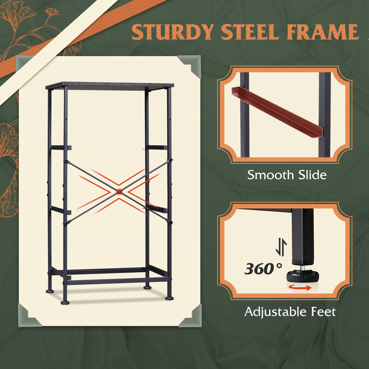 Easy assembly WLIVE nightstand ships with hardware and clear instructions.