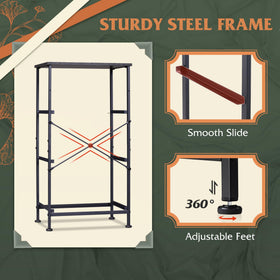Easy assembly WLIVE nightstand ships with hardware and clear instructions.