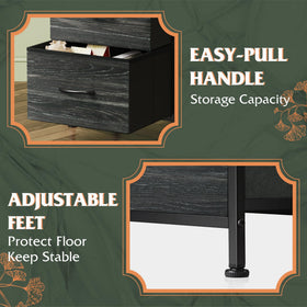 Versatile WLIVE nightstand suitable for bedrooms or entryways to reduce clutter.