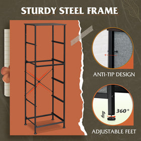 WLIVE non-woven fabric bins pull out smoothly for quick access.