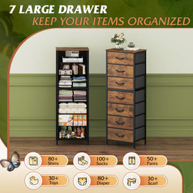 WLIVE tall dresser with four adjustable feet protects floors.
