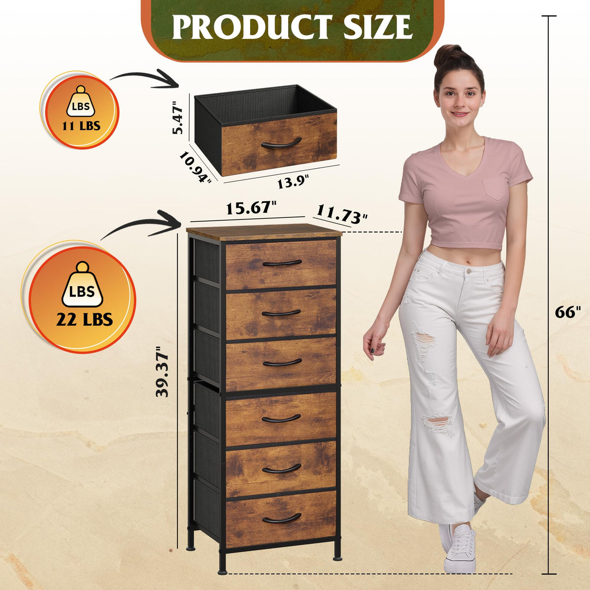 WLIVE tall dresser adjustable feet leveling on uneven floors