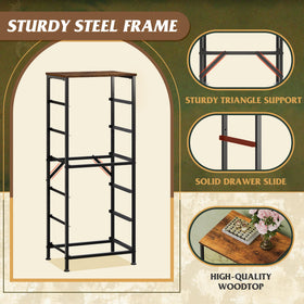 Easy-to-follow assembly guide for the WLIVE tall dresser