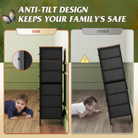 WLIVE tall dresser packaging and easy assembly process