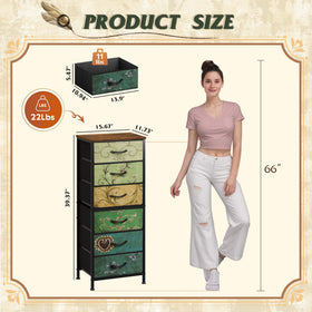 Smooth sliding drawers and curved handles on the WLIVE dresser