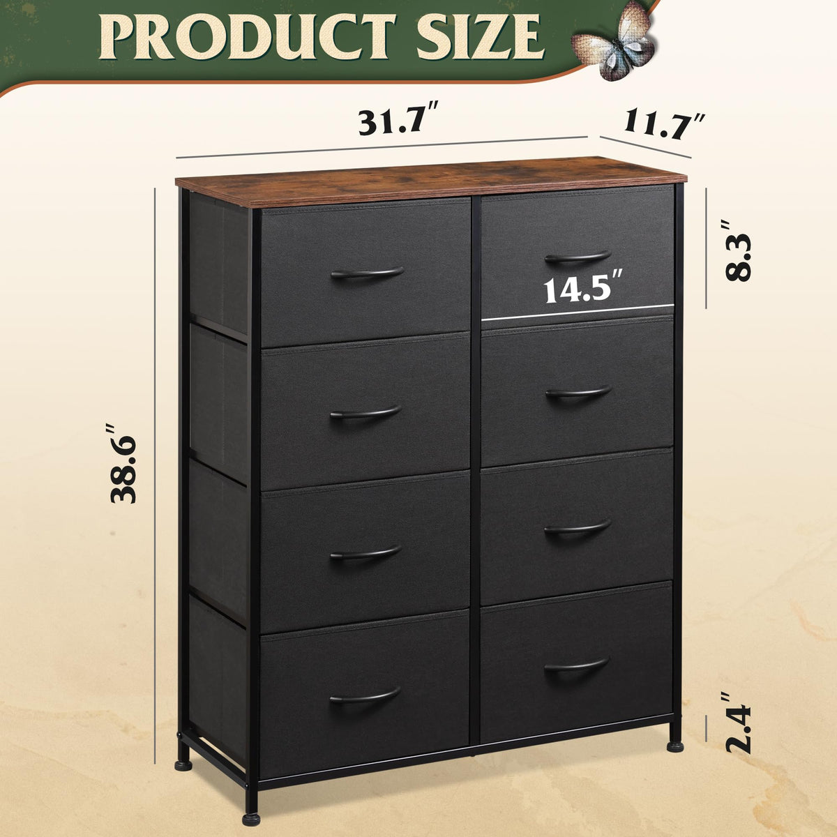 WLIVE storage tower coordinates with other WLIVE pieces for cohesive organization.