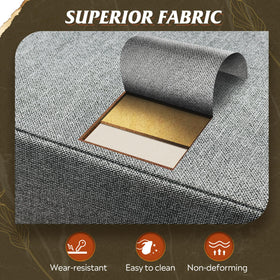 WLIVE MDF top is water-resistant and easy to wipe clean.