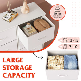 WLIVE white dresser anti-tip design enhances family safety.