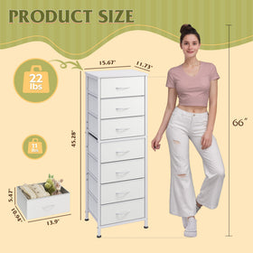 WLIVE White Tall Dresser anti-tilt device enhancing wall safety