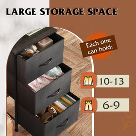 WLIVE wood top surface provides sturdy space for lamps and decor