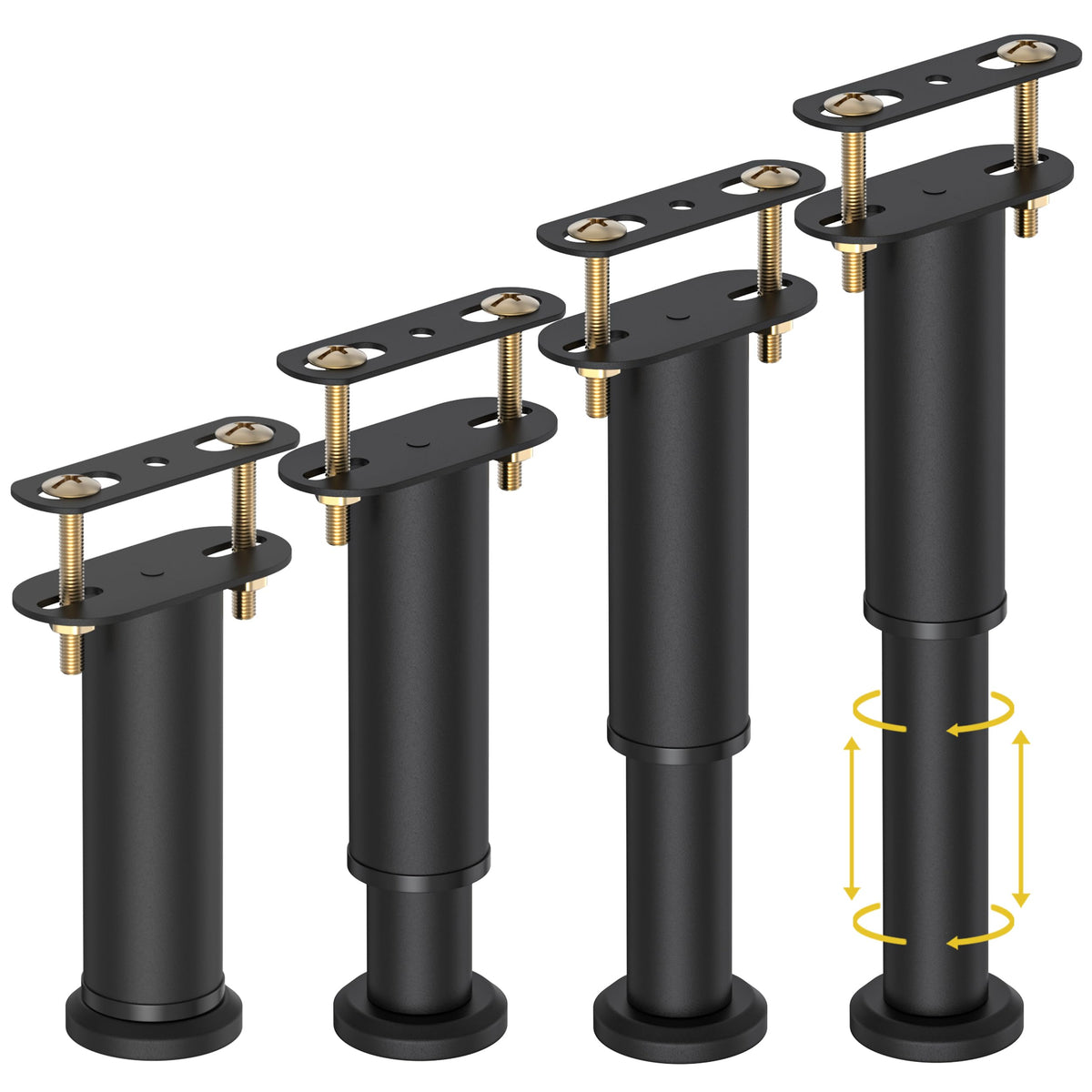 Wlrrcwdttc adjustable bed support legs, height range 7.08–13 inches, for even floors