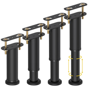 Wlrrcwdttc adjustable bed support legs, height range 7.08–13 inches, for even floors