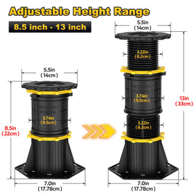 Wlrrcwdttc bed center support legs improve frame stability and prevent sag.