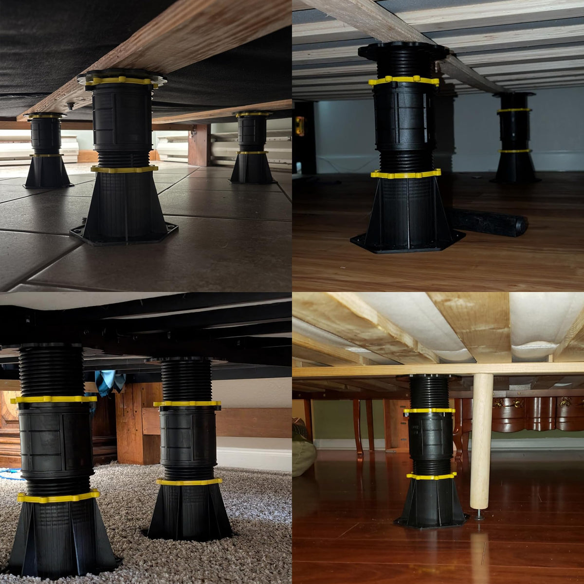 Wlrrcwdttc heavy-duty bed legs compatible with many bed frames.