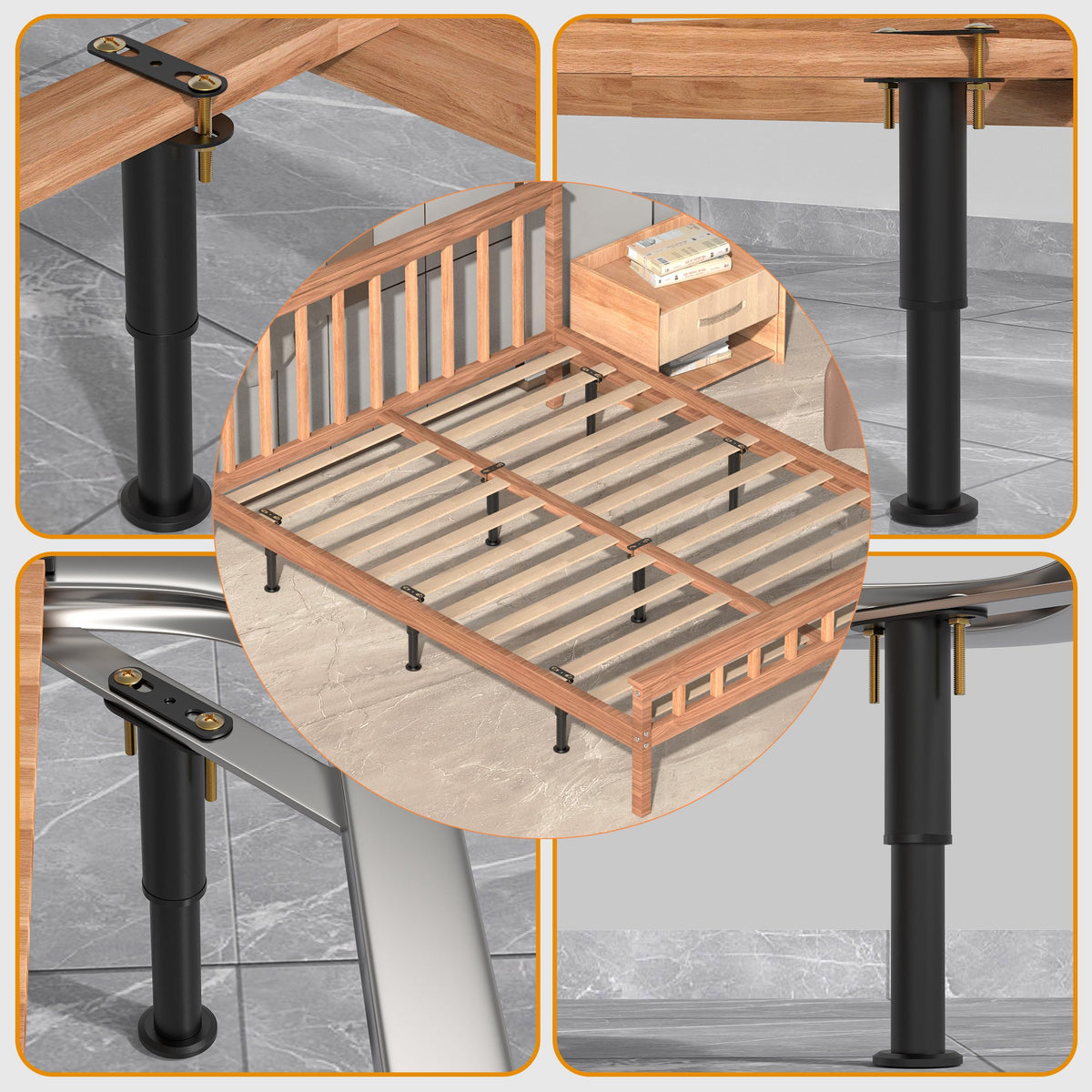 Wlrrcwdttc wobble-reducing design minimizes movement during height adjustments