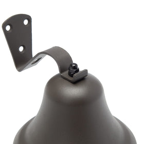 WMM black dinner bell measures 5.6 inches for a compact, decorative presence
