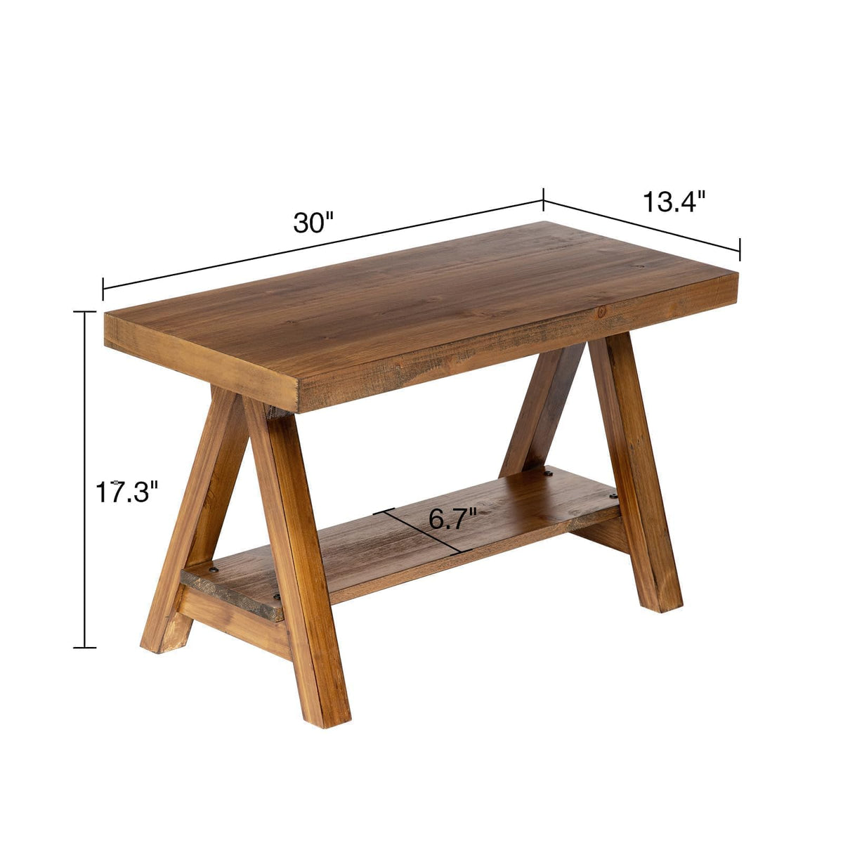 Wnutrees Farmhouse Wood Bench dining room setting supports daily meals.