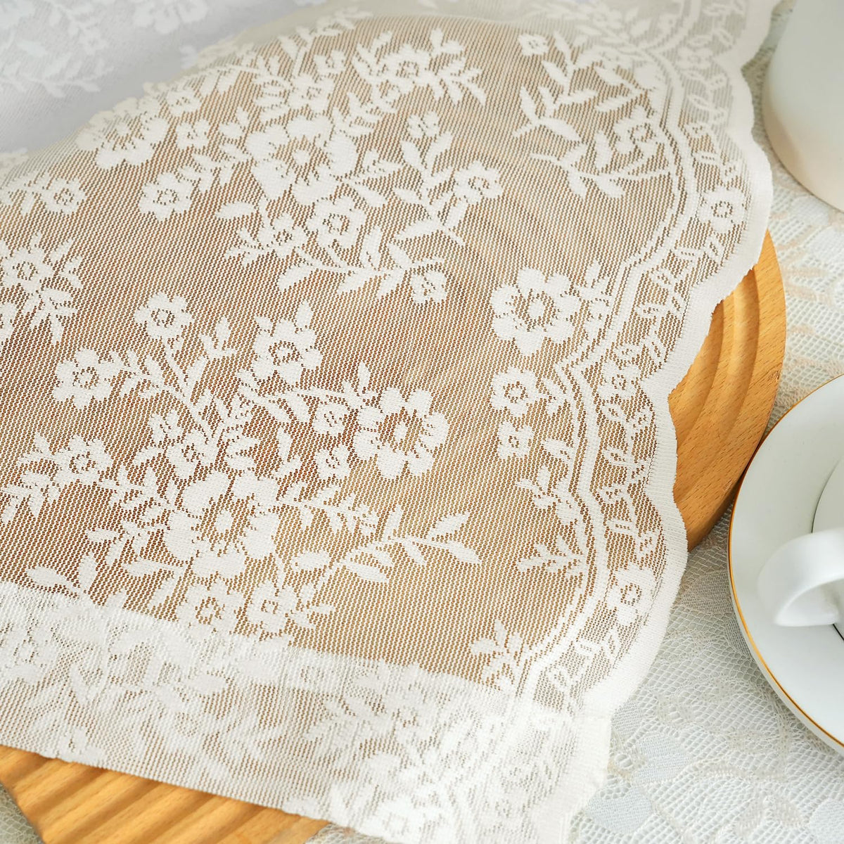 Woaboy ivory sheer drapes ideal for living rooms and bedrooms.