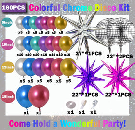 Woaipati chrome latex balloons 5 inch add vibrant decor details