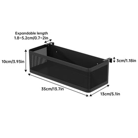 WOCHUANGSI Bedside Caddy Shelf on cubicle wall helps organize notebooks and cables