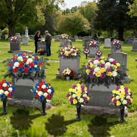 Wocst cemetery flowers suitable for memorials and special occasions