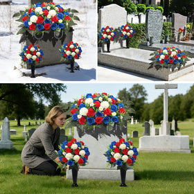 Wocst outdoor cemetery decoration set ready for memorial displays