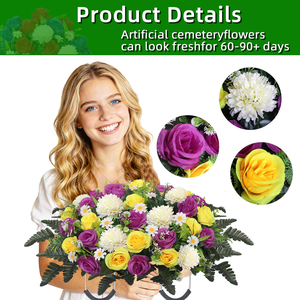 Wocst flower saddle installs easily with a secure wire handle.