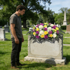 Wocst cemetery decor is a thoughtful gift for remembrance occasions.