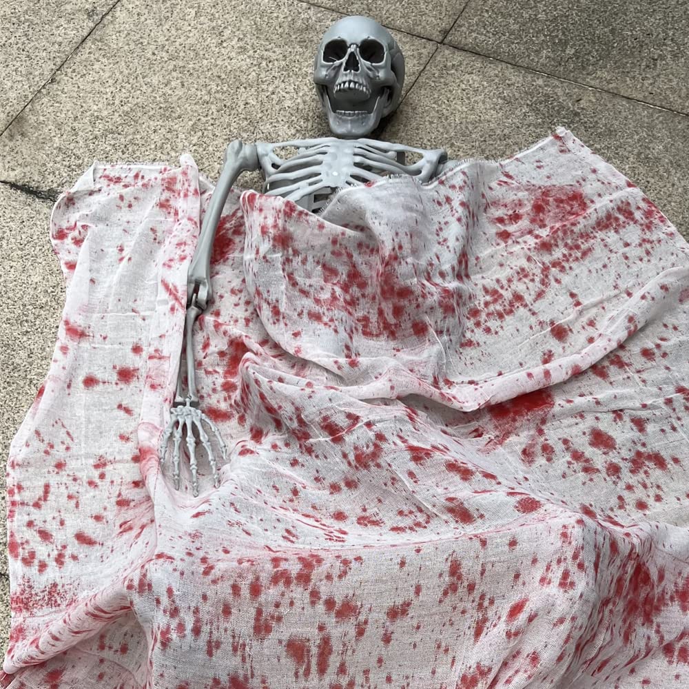 Wocst skeleton family-friendly setup for porch or entryway displays.