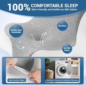 WOGAHEV dual-core design offers firm neck support with soft relief.