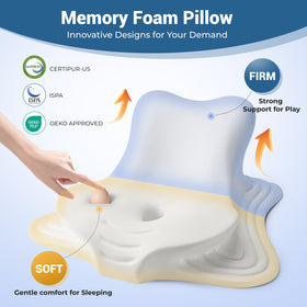 WOGAHEV ergonomic neck-shoulder design relieves tension while resting.