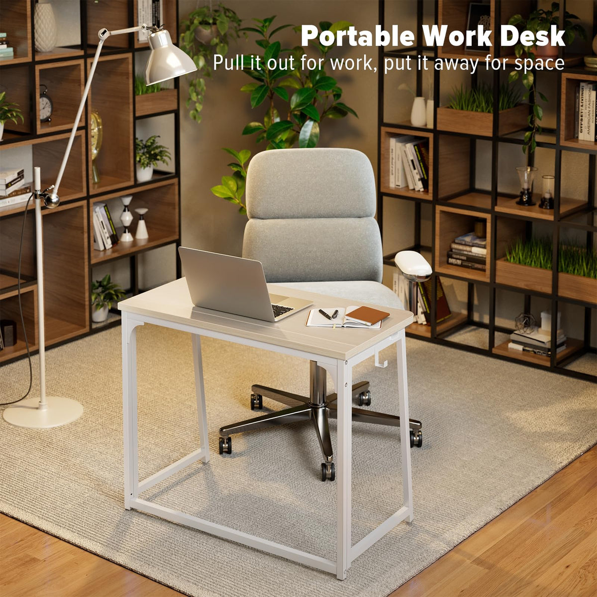 WOHOMO folding desk kit with easy assembly features