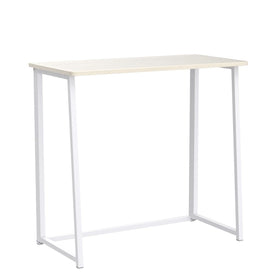 WOHOMO folding desk folded profile ready for compact storage