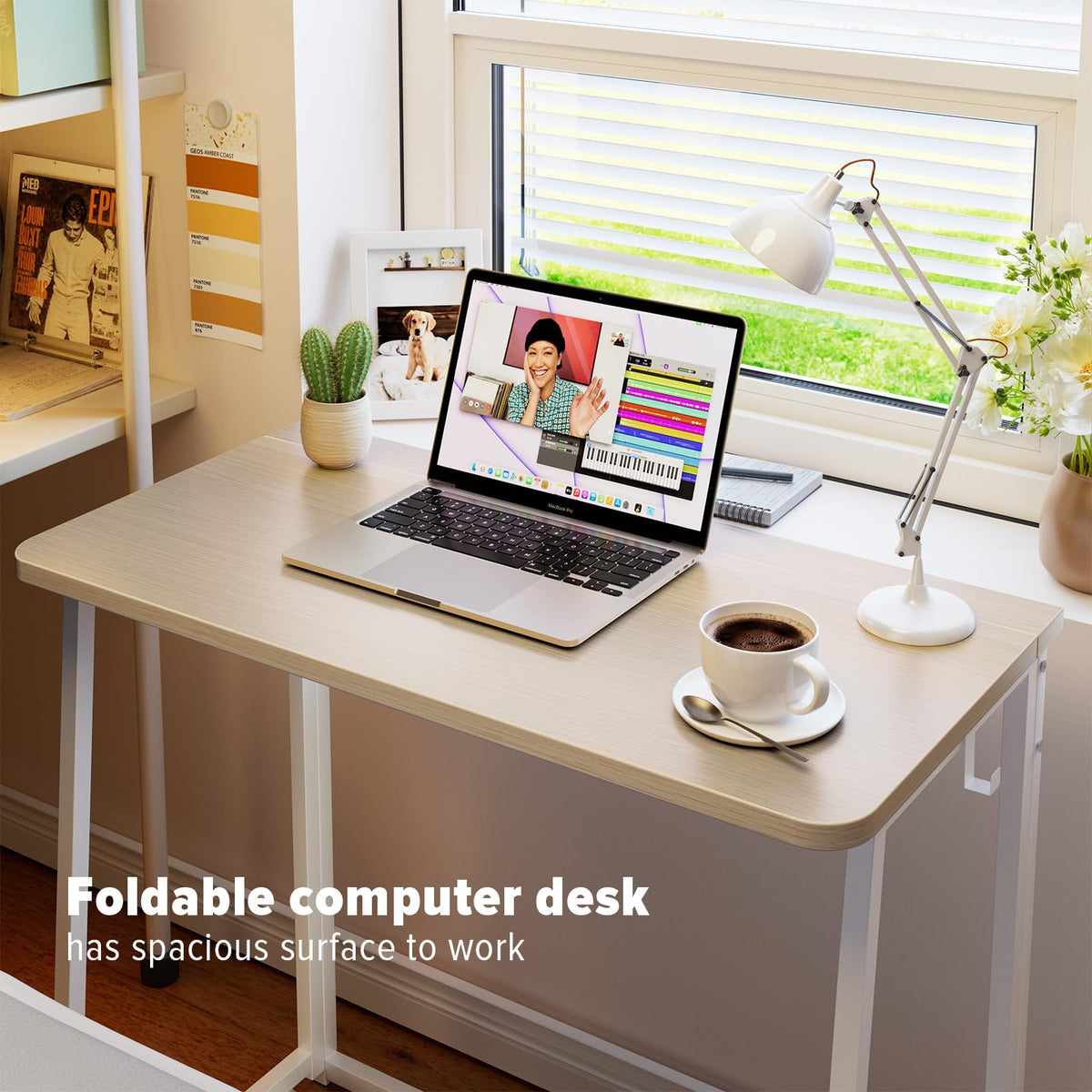WOHOMO folding desk lightweight design enabling easy movement