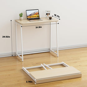 WOHOMO folding desk unfolded showing 31.5-inch wide work surface